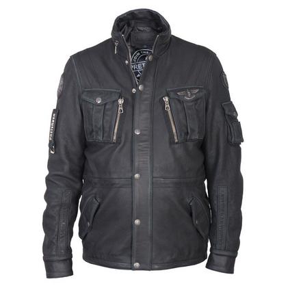 Кожаная винтажная куртка Cyclone Black